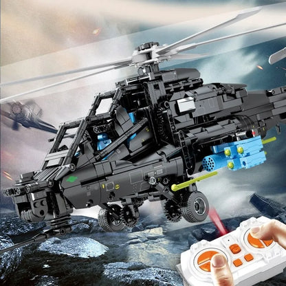Sembo MOC Motorized Building Block Set: RC Military Z10 Attack Helicopter, Model 705993