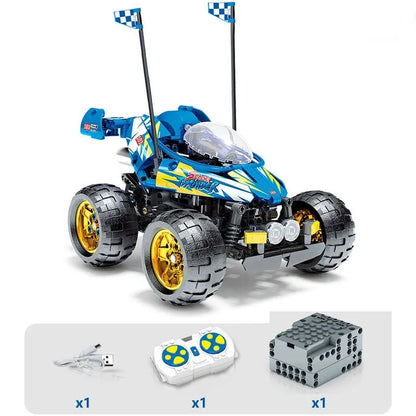Sembo MOC Motorized Building Block Set: RC Speed Racing City Car Kids, Model 701901
