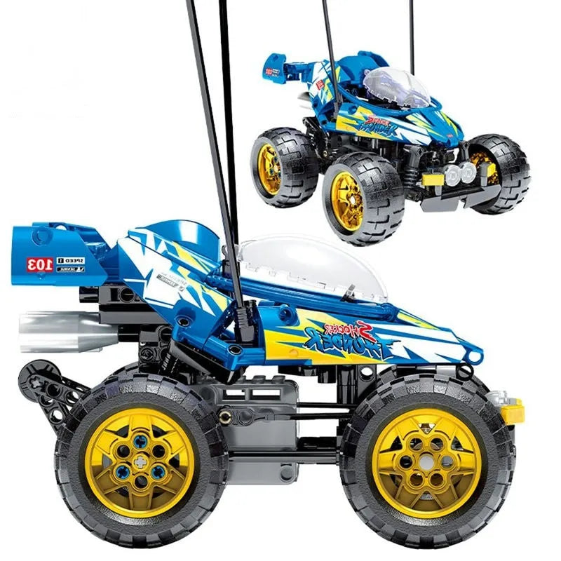 Sembo MOC Motorized Building Block Set: RC Speed Racing City Car Kids, Model 701901