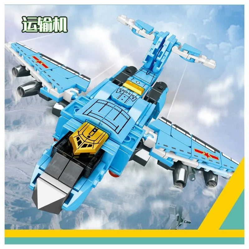 Sembo MOC Building Block Set: Steel Mecha Transformed Fighter Robot, Model 103241