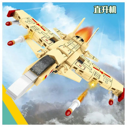 Sembo MOC Building Block Set: Steel Mecha Transformed Fighter Robot, Model 103241