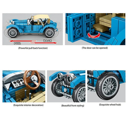 Sembo MOC Building Block Set: Classic Vintage T38 Car 705600