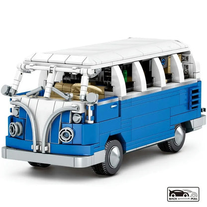 Sembo MOC Building Block Set: Vintage Camper Bus Retro Car 701810