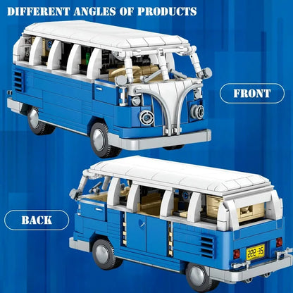 Sembo MOC Building Block Set: Vintage Camper Bus Retro Car 701810