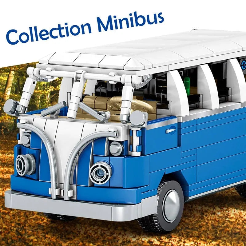 Sembo MOC Building Block Set: Vintage Camper Bus Retro Car 701810
