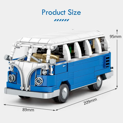 Sembo MOC Building Block Set: Vintage Camper Bus Retro Car 701810