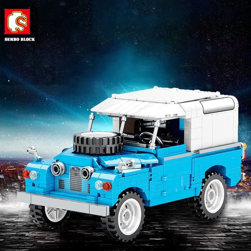 Sembo MOC Building Block Set: Vintage WW2 Off-Road Car 705808