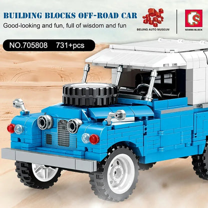 Sembo MOC Building Block Set: Vintage WW2 Off-Road Car 705808