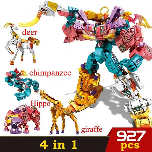 Sembo MOC Building Block Set: Wilderness Guardian Transforming Mecha, Model 103262