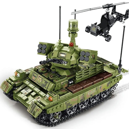 Sembo MOC Building Block Set: WW2 Army Heavy Battle Tank, Model 105712