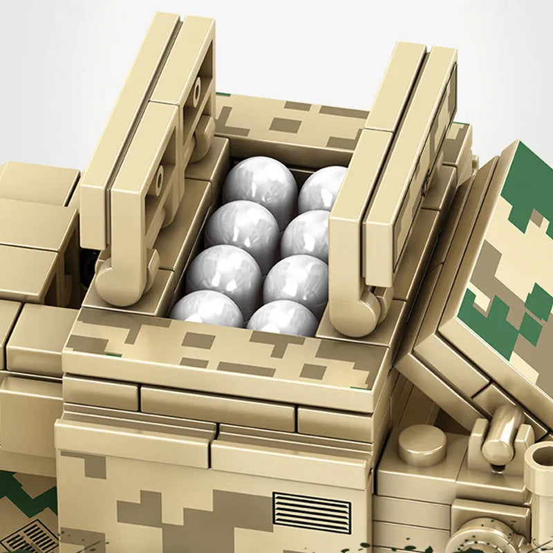 Sembo Building Block Set: Modern Military HQ-17 Air Defense Missile, Model 105603