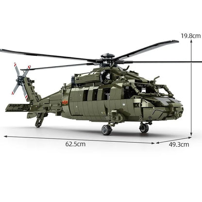 Sembo Motorized Building Block Set: Armed Z20 Attack Helicopter, Model 705992