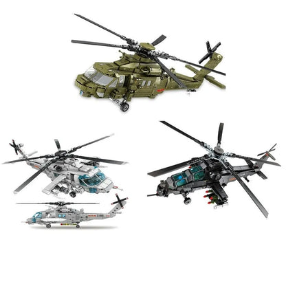 Sembo Building Block Set: Z-20 Attack Helicopter, Model 202152