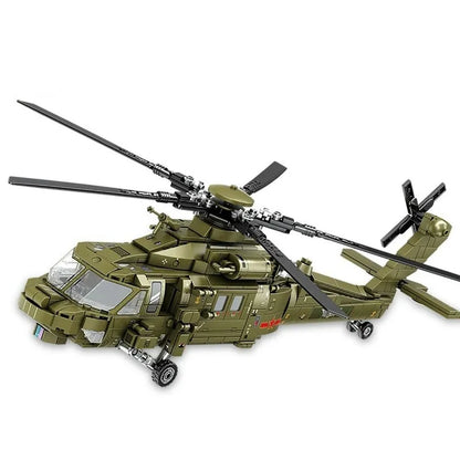 Sembo Building Block Set: Z-20 Attack Helicopter, Model 202152
