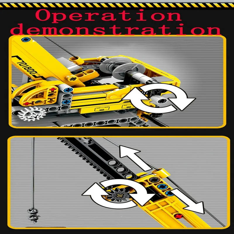 Sembo MOC Building Block Set: Lifting Crane Truck, Model 701800