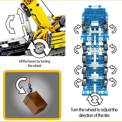 Sembo MOC Building Block Set: Lifting Crane Truck, Model 701800