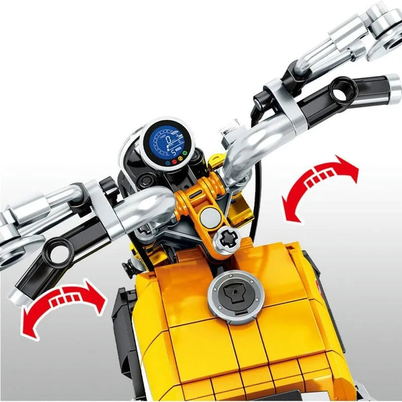 Sembo MOC Building Block Set: Classic Honda Monkey Motorcycle, Model 701605