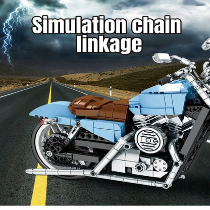 Sembo MOC Building Block Set: Classic Road Motorcycle 701714