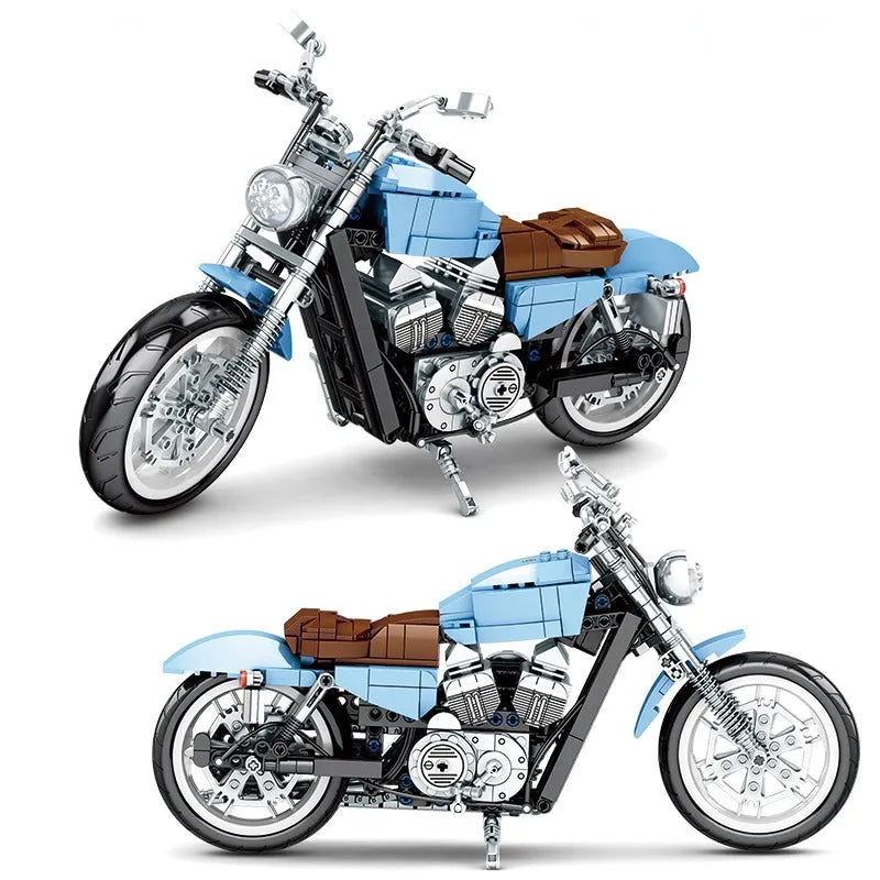 Sembo MOC Building Block Set: Classic Road Motorcycle 701714