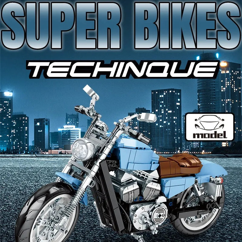Sembo MOC Building Block Set: Classic Road Motorcycle 701714