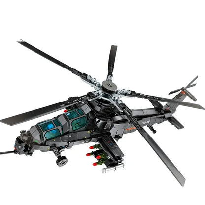 Sembo Building Block Set: Z10 SWAT Armed Police Helicopter, Model 202119