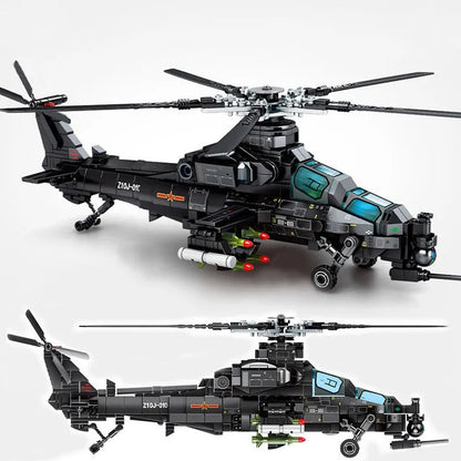 Sembo Building Block Set: Z10 SWAT Armed Police Helicopter, Model 202119