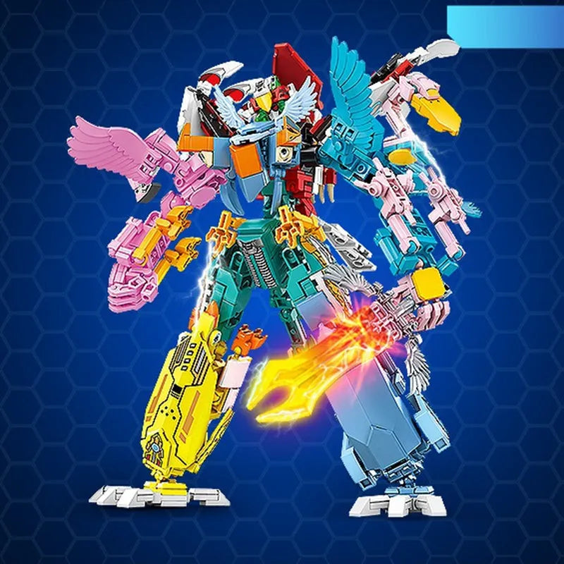 Sembo Building Block Set: Transformation Flying Birds Robot Sky Knight, Model 103324
