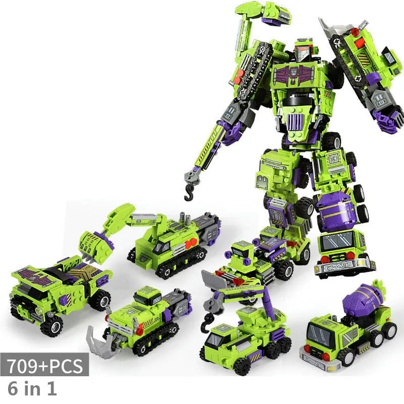 Sembo Building Block Set: Transformers Mecha Robot Engineering Vehicle, Model 103081