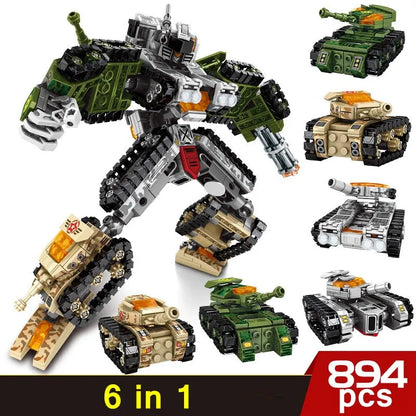 Sembo Building Block Set: Transformers Mechanical Robot Tank Fighter, Model 103161
