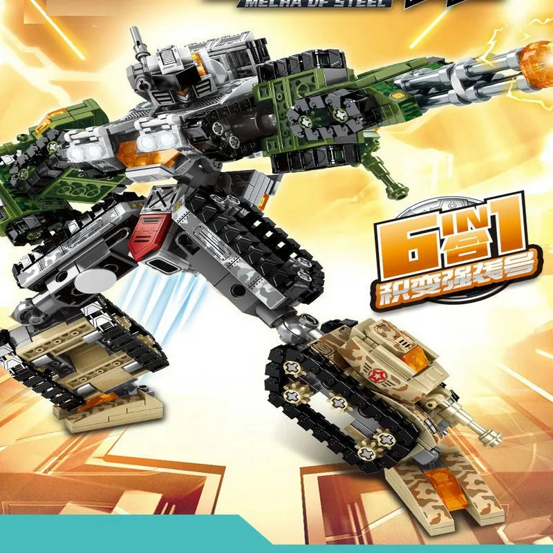 Sembo Building Block Set: Transformers Mechanical Robot Tank Fighter, Model 103161