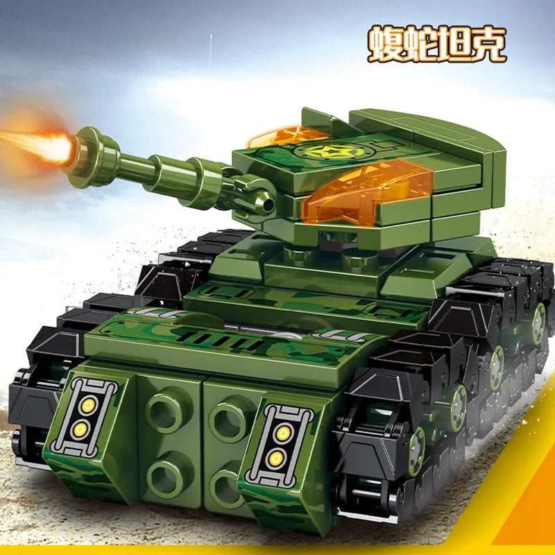 Sembo Building Block Set: Transformers Mechanical Robot Tank Fighter, Model 103161