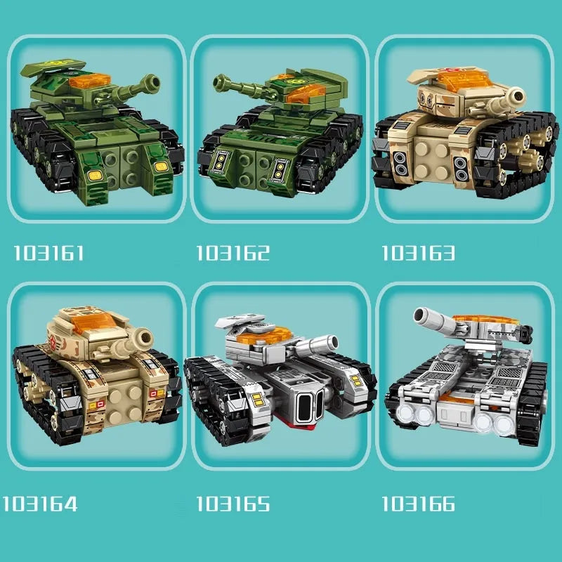 Sembo Building Block Set: Transformers Mechanical Robot Tank Fighter, Model 103161