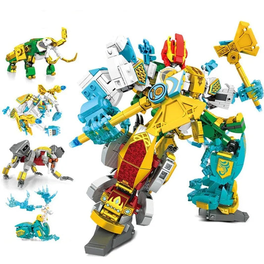 Sembo Building Block Set: Transforming Mecha Robot Therion Totems, Model 103258