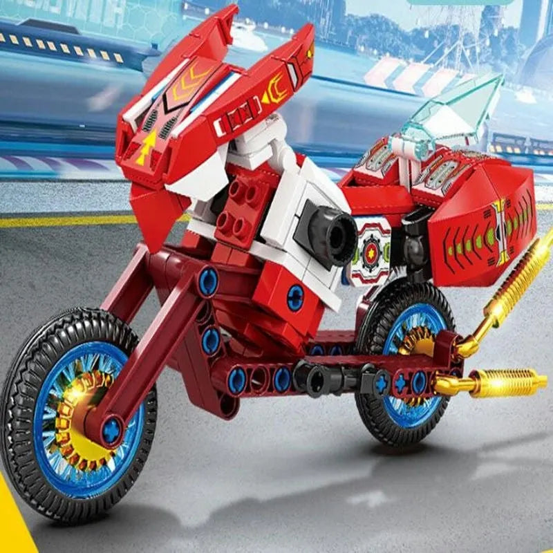 Sembo Building Block Set: Transforming Super Morphing Motorcycle Robot, Model 103320