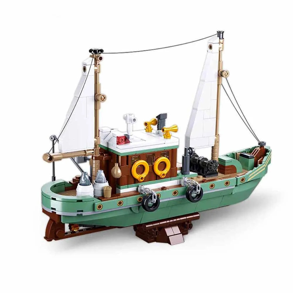 Sluban Building Block Set: Fisherman Fishing Boat, Model SB1119