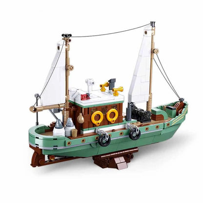 Sluban Building Block Set: Fisherman Fishing Boat, Model SB1119