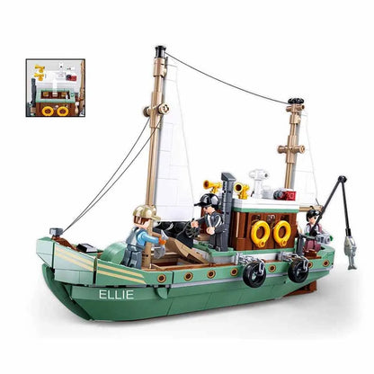 Sluban Building Block Set: Fisherman Fishing Boat, Model SB1119