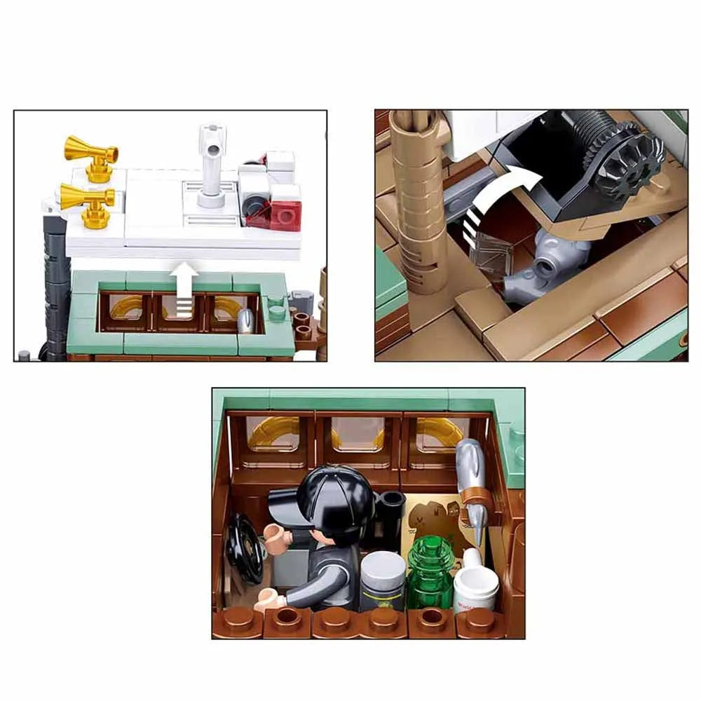 Sluban Building Block Set: Fisherman Fishing Boat, Model SB1119