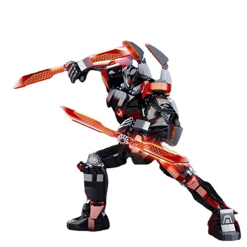 Sluban Building Block Set: Dark Wanderer Transformed Mech Robot Warrior, Model SB1120