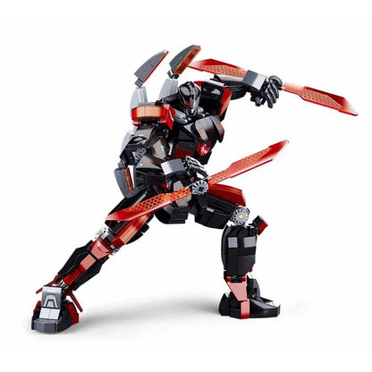 Sluban Building Block Set: Dark Wanderer Transformed Mech Robot Warrior, Model SB1120
