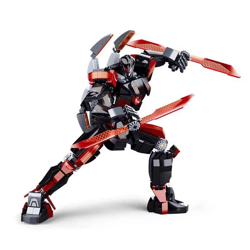 Sluban Building Block Set: Dark Wanderer Transformed Mech Robot Warrior, Model SB1120