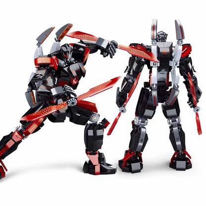 Sluban Building Block Set: Dark Wanderer Transformed Mech Robot Warrior, Model SB1120