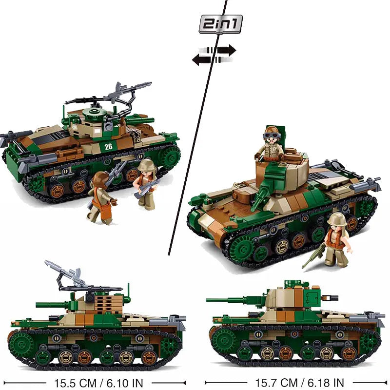 Sluban Building Block Set: China Type 97 Medium Tank, Model SB1107