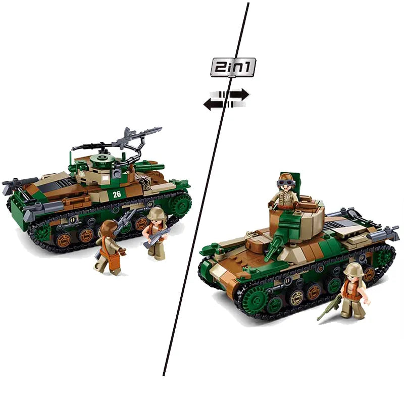 Sluban Building Block Set: China Type 97 Medium Tank, Model SB1107