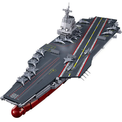 Sluban Building Block Set: Fujian Navy 003 Aircraft Carrier, Model SB1188