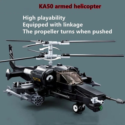 Sluban MOC Building Block Set: KA50 Armed Helicopter Gunship, Model SB0752
