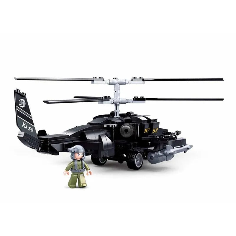 Sluban MOC Building Block Set: KA50 Armed Helicopter Gunship, Model SB0752
