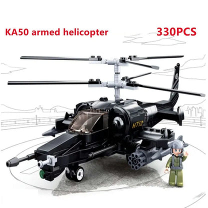 Sluban MOC Building Block Set: KA50 Armed Helicopter Gunship, Model SB0752