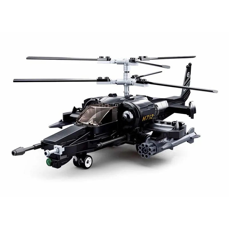 Sluban MOC Building Block Set: KA50 Armed Helicopter Gunship, Model SB0752