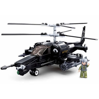 Sluban MOC Building Block Set: KA50 Armed Helicopter Gunship, Model SB0752